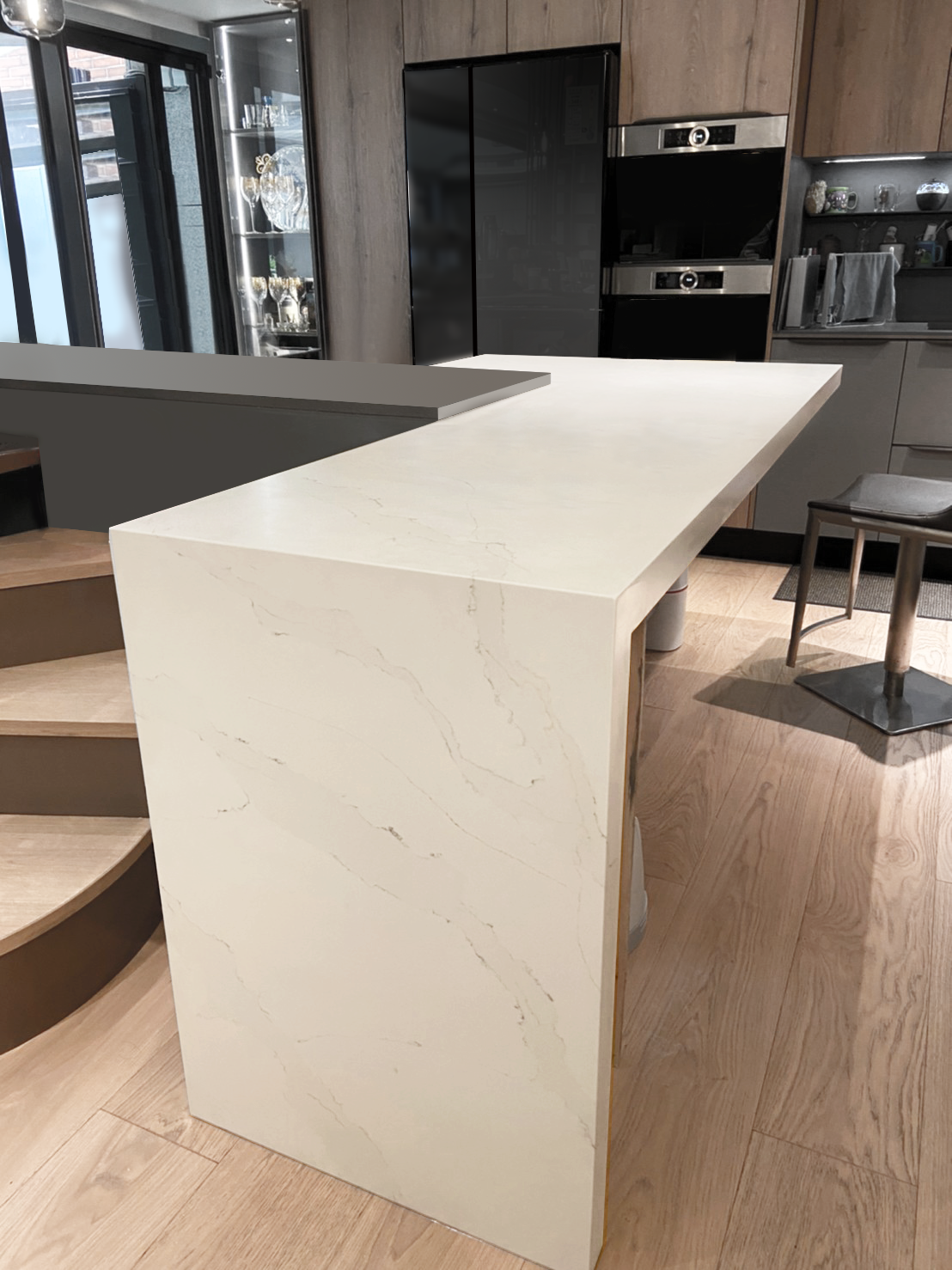 Mikado Quartz Artistry Meets Technology MQL717 Calacatta Fantasy